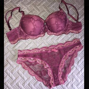 Victoria’s Secret Matching Lace Bra and Panties